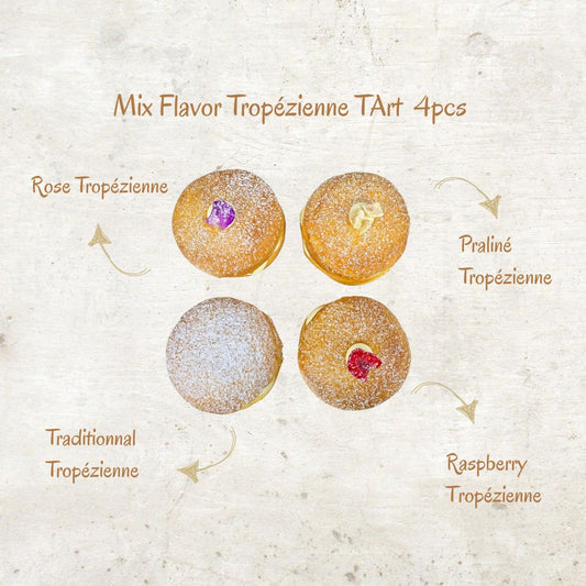 Mix Flavor Tropézienne Tart 4pcs